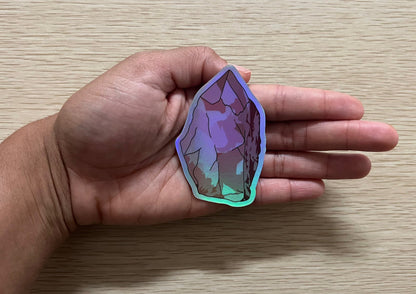 Holographic Rose Quartz Sticker