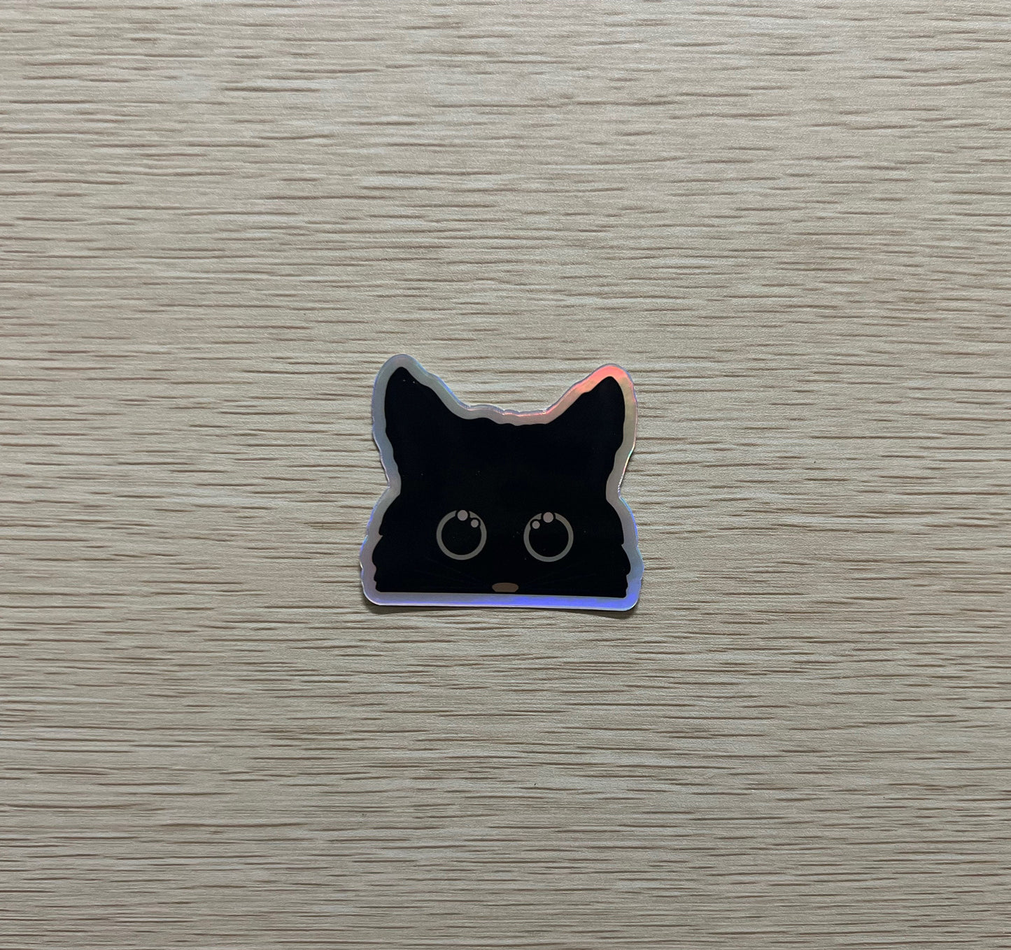 Holographic Black Cat Sticker