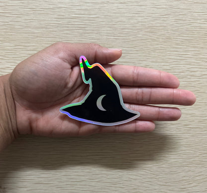 Holographic Witch Hat Sticker