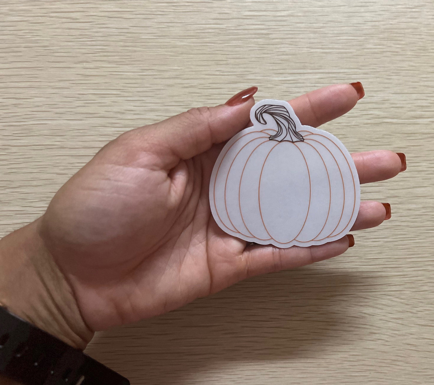 Transparent Pumpkin Sticker