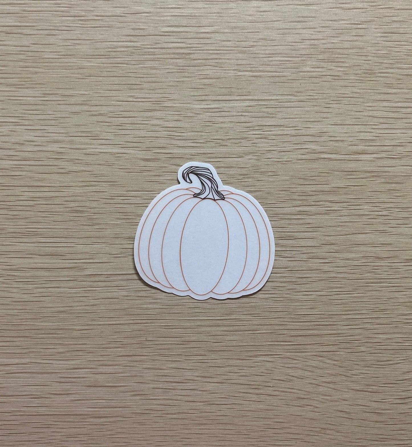 Transparent Pumpkin Sticker