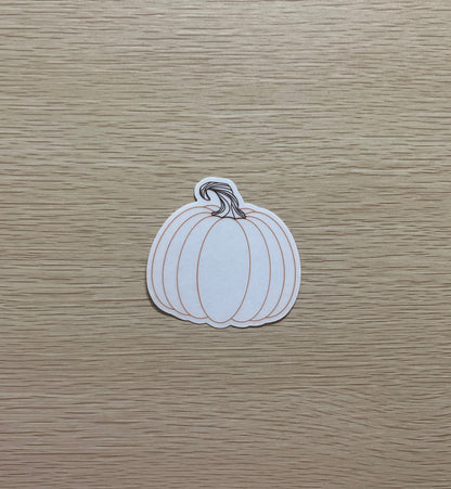 Transparent Pumpkin Sticker