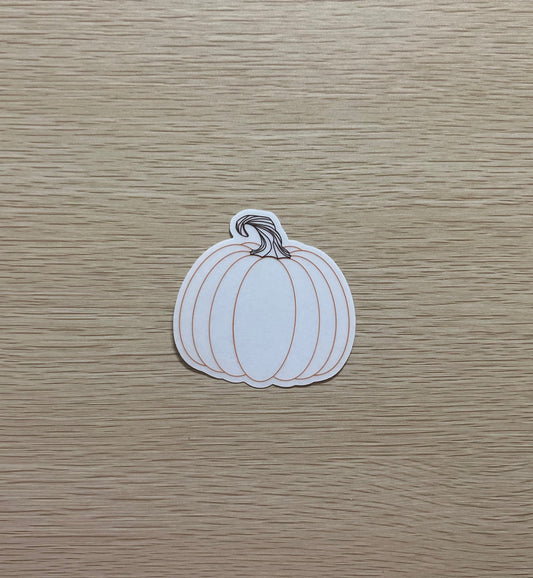 Transparent Pumpkin Sticker