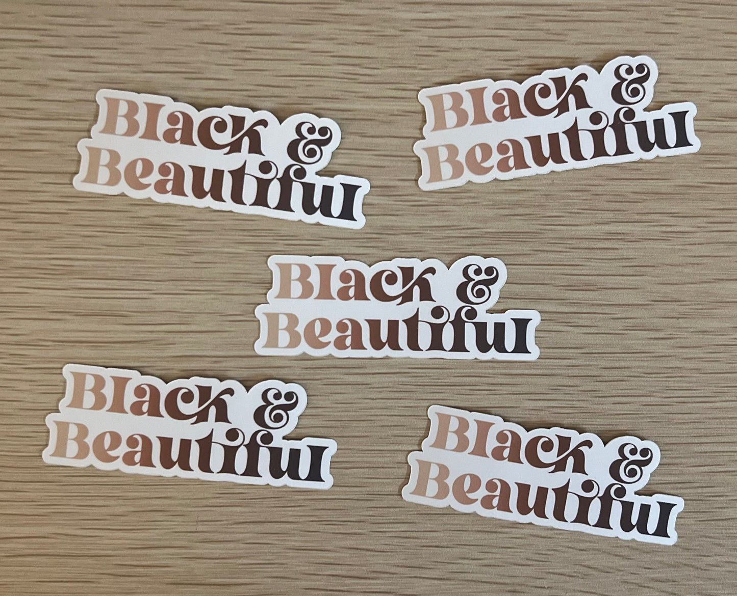 Black & Beautiful Stickers