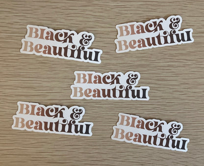 Black & Beautiful Stickers