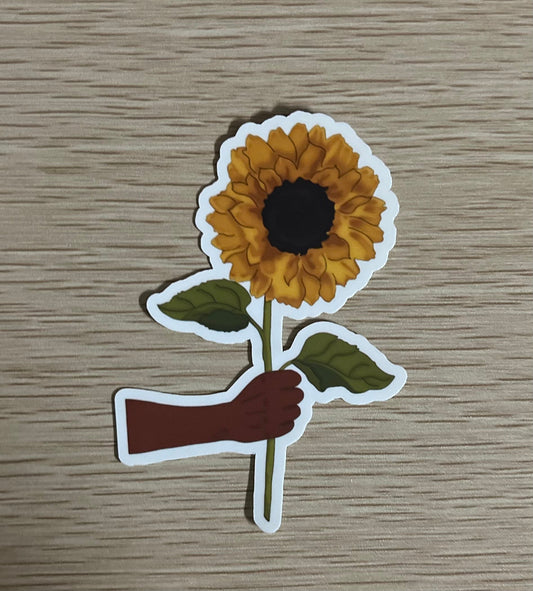 Sunflower Hand Sticker