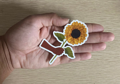 Sunflower Hand Sticker