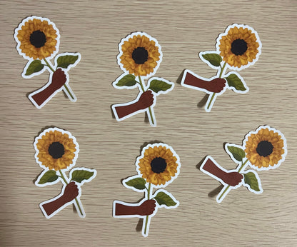 Sunflower Hand Sticker