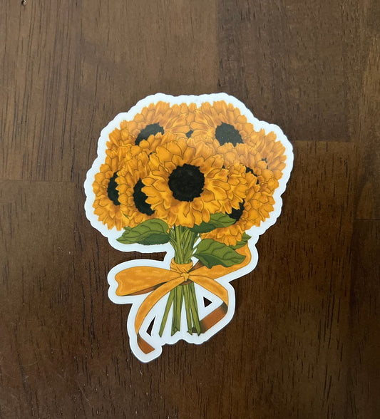 Bouquet of Sunflower Sticker