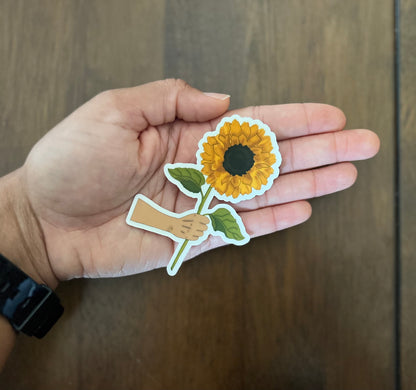 Sunflower Hand Sticker