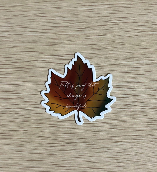 Fall Motivational Sticker