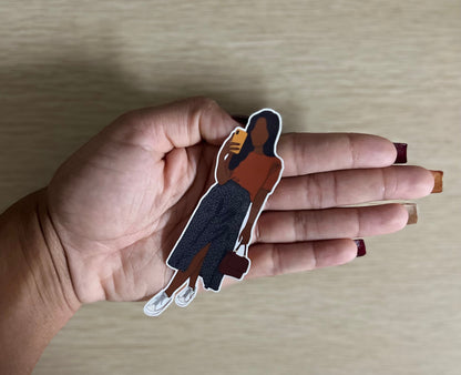 Cute Black Girl Sticker