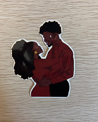 Black Love Sticker