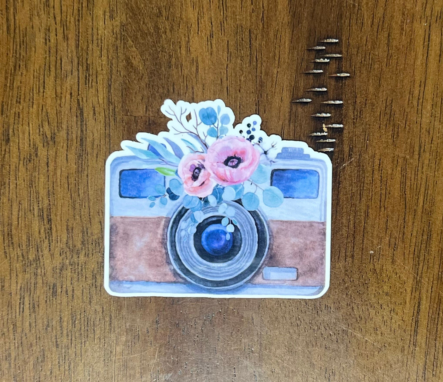 Floral Vintage Camera Sticker V1