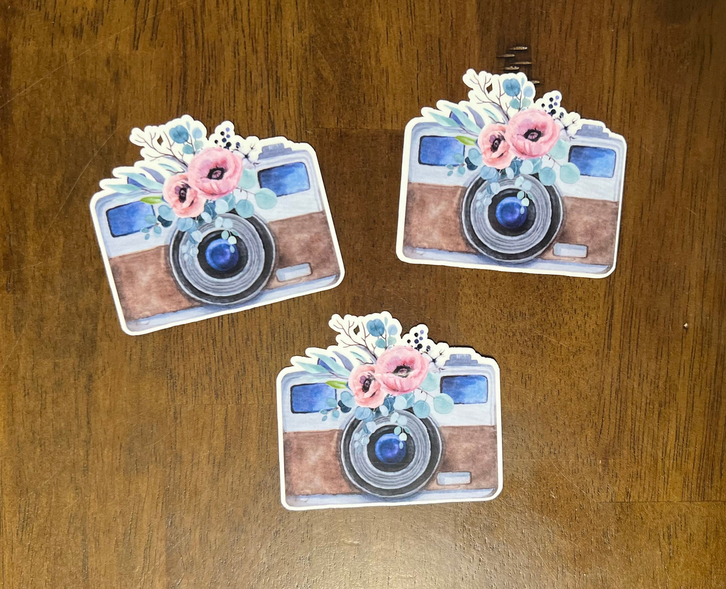 Floral Vintage Camera Sticker V1