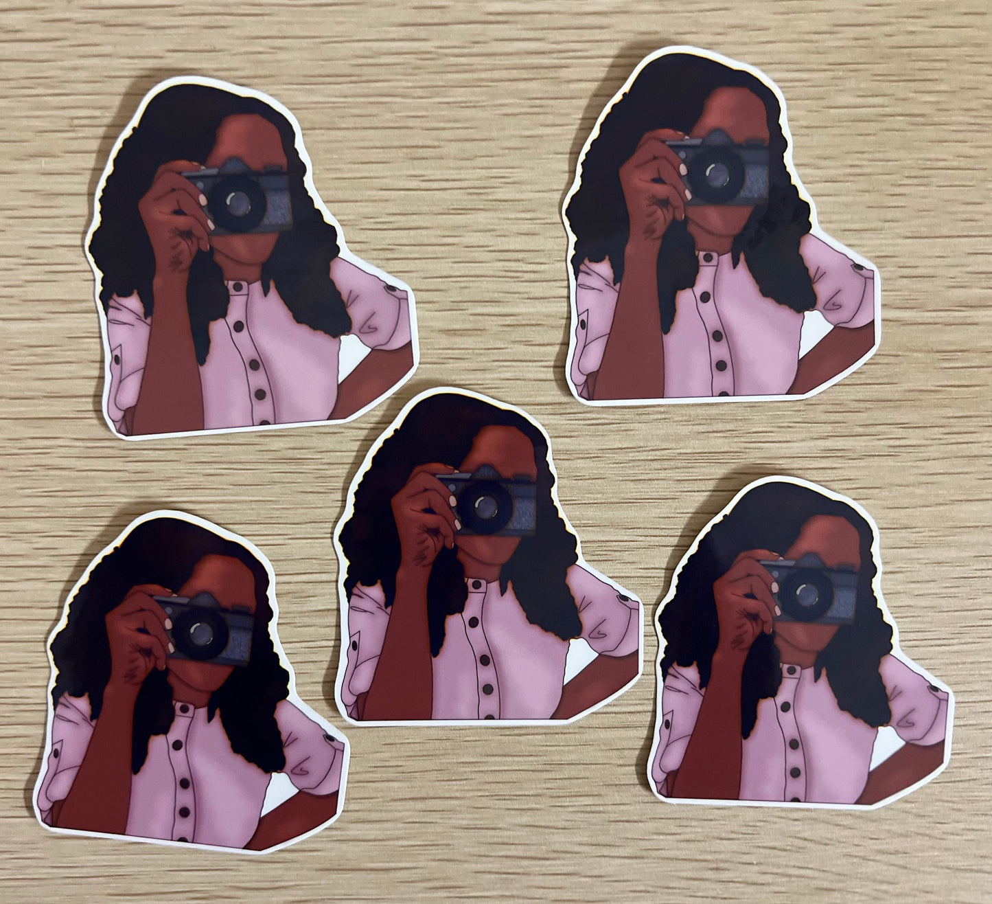 Camera Girl Sticker