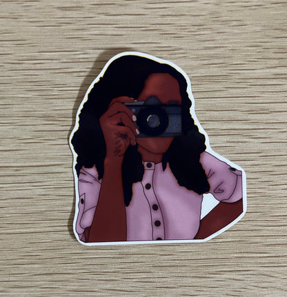 Camera Girl Sticker