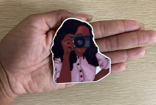 Camera Girl Sticker