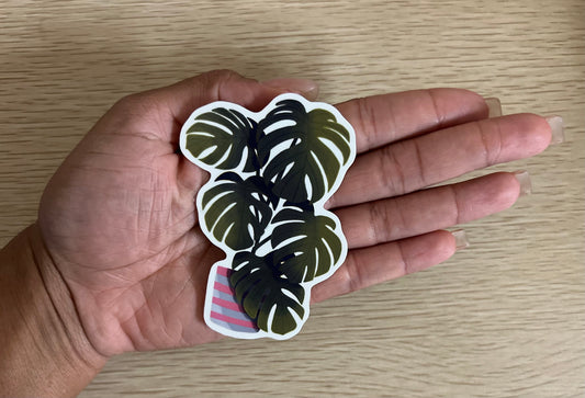 Potted Monstera Sticker