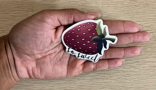 So Sweet Strawberry Sticker