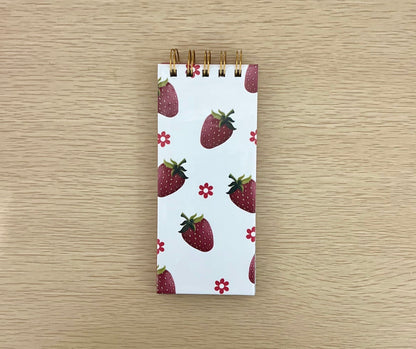 Floral Strawberry Notepad