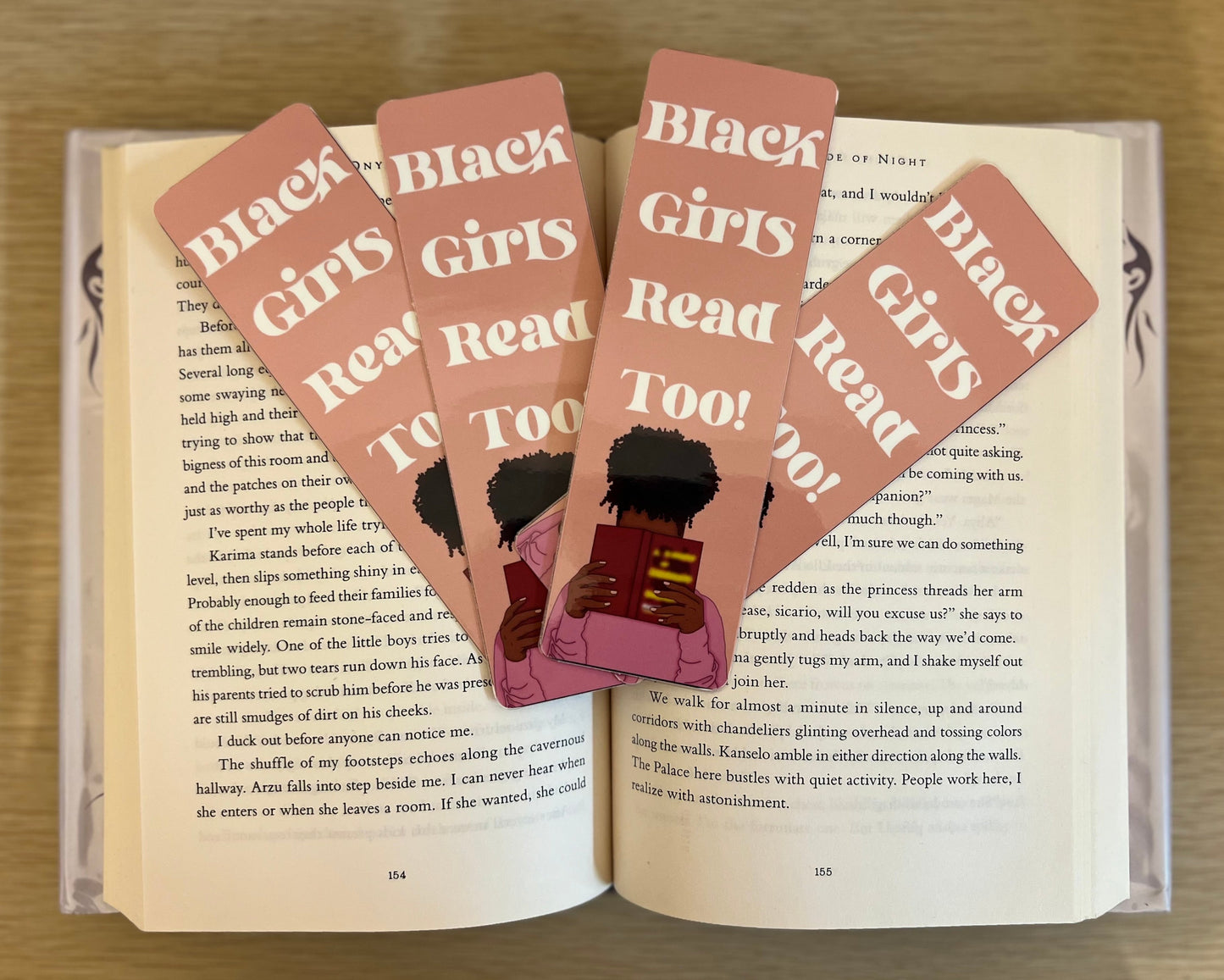 Black Girls Read Too! Bookmark