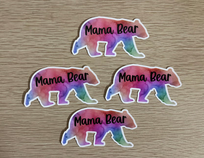 Mama Bear Watercolor Sticker