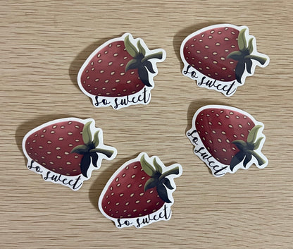 So Sweet Strawberry Sticker